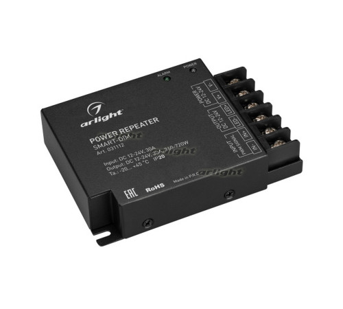 Усилитель SMART-DIM (12-24V, 1x30A) (arlight, IP20 Металл, 5 лет)