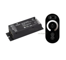 Диммер ARL-3022-OVAL-DIM Black (12-24V, 1x25A, ПДУ, RF) (arlight, IP20 Металл, 2 года)