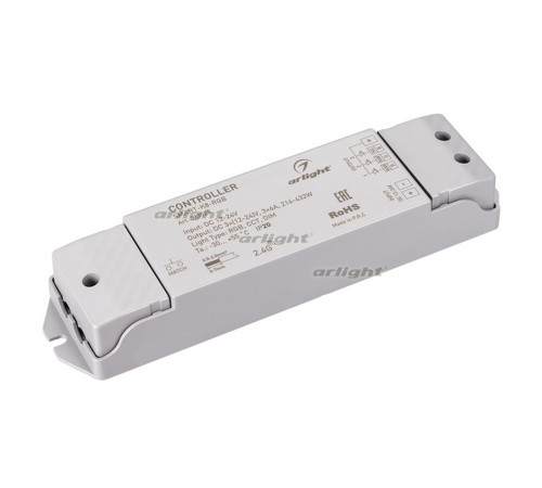 Контроллер SMART-K8-RGB (12-24V, 3x6A, 2.4G) (arlight, IP20 Пластик, 5 лет) Контроллер SMART-K8-RGB (12-24V, 3x6A, 2.4G) (arlight, IP20 Пластик, 5 лет)