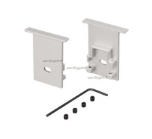 Заглушка SL-COMFORT-2542-F BLACK c отверстием (arlight, Металл)