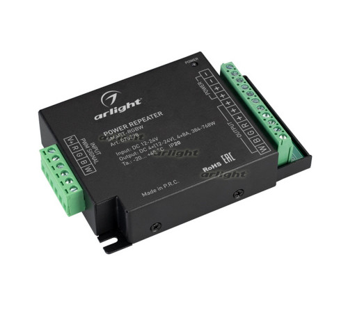 Усилитель SMART-RGBW (12-24V, 4x8A) (arlight, IP20 Металл, 5 лет) Усилитель SMART-RGBW (12-24V, 4x8A) (arlight, IP20 Металл, 5 лет)