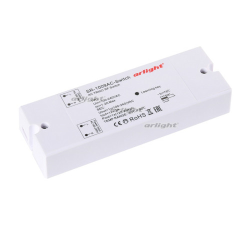 Контроллер-выключатель SR-1009AC-SWITCH (230V, 1.2A) (arlight, IP20 Пластик, 3 года) Контроллер-выключатель SR-1009AC-SWITCH (230V, 1.2A) (arlight, IP20 Пластик, 3 года)