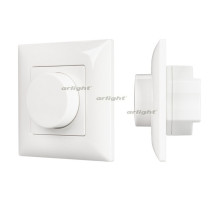 Панель SMART-P14-DIM-P-IN White (230V, 1.5A, 0/1-10V, Rotary, 2.4G) (arlight, IP20 Пластик, 5 лет)