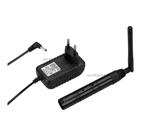 Усилитель SMART-DMX-Transmitter Black (5V, XLR3 Female, 2.4G) (arlight, IP20 Металл, 5 лет)