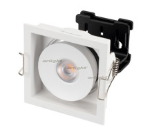 Светильник CL-SIMPLE-S80x80-9W Warm3000 (WH, 45 deg) (arlight, IP20 Металл, 3 года)