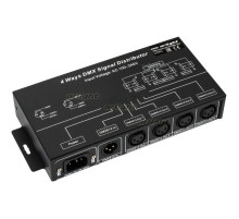 Контроллер-распределитель LN-DMX-4CH (230V) (arlight, IP20 Металл, 1 год)