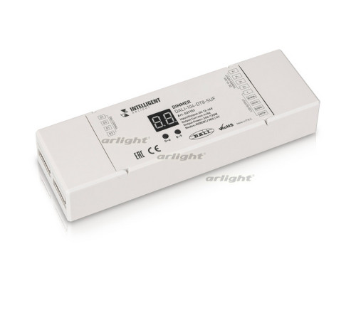 INTELLIGENT ARLIGHT Диммер DALI-104-DT8-SUF (12-36V, RGBW/MIX/XY, 4х5А) (INTELLIGENT ARLIGHT, IP20 П INTELLIGENT ARLIGHT Диммер DALI-104-DT8-SUF (12-36V, RGBW/MIX/XY, 4х5А) (INTELLIGENT ARLIGHT, IP20 П