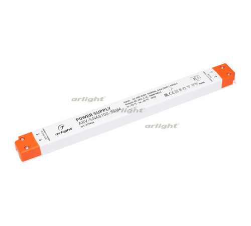 Блок питания ARV-SN48100-SLIM (48V, 2.1A, 100W, PFC) (Arlight, IP20 Пластик, 3 года) Блок питания ARV-SN48100-SLIM (48V, 2.1A, 100W, PFC) (Arlight, IP20 Пластик, 3 года)