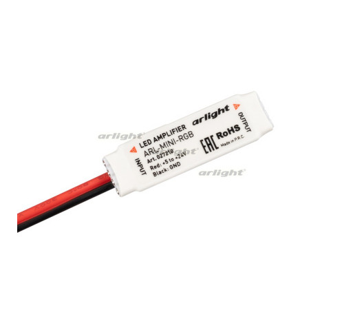 Усилитель ARL-MINI-RGB (5-24V, 3x2A) (arlight, IP20 Пластик, 1 год) Усилитель ARL-MINI-RGB (5-24V, 3x2A) (arlight, IP20 Пластик, 1 год)