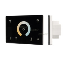 Панель Sens SMART-P81-MIX Black (230V, 4 зоны, 2.4G) (arlight, IP20 Пластик, 5 лет)