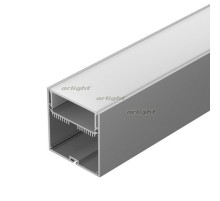 Профиль с экраном SL-LINE-7477-2500 ANOD+OPAL (arlight, Алюминий)
