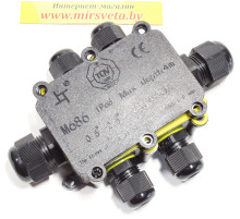 32249 Водонепроницаемая cоединительная коробка, LD526, 450V, 140х100х36, черный