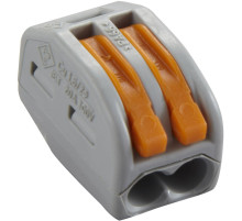  412 Клемма соединительная 2 контакта (сечение 0,08-2,5мм2)