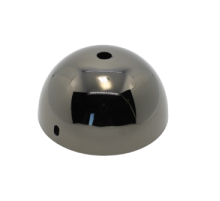  252202 Потолочная чашка d=100мм, одно отверстие, цвет темный хром