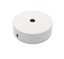  042180 Основание подвеса d=80, 1 отверстие, цвет белый