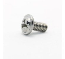 2158 Винт 4MA крестообразный шлиц, цвет никель