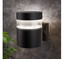 1530 черный TECHNO LED Уличный настенный светодиодный светильник IP54 Электростандарт