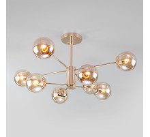 30166/8 золото Потолочная люстра с плафонами ЕВРОСВЕТ