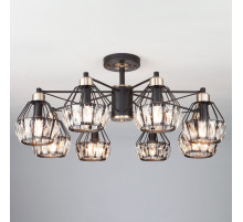 70075/8 черный Потолочная люстра в стиле лофт Евросвет