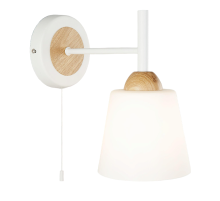 70085/1 белый Бра со стеклянным плафоном ЕВРОСВЕТ