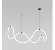 90288/1 черный EUROSVET Подвесной светодиодный светильник-трубка с регулировкой цветовой температуры и яркости