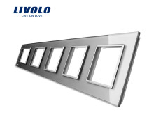 РАМКА ДЛЯ 5 РОЗЕТОК СЕРАЯ