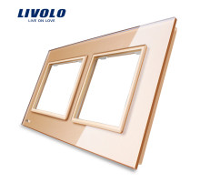 РАМКА ДЛЯ 2 РОЗЕТОК ЗОЛОТАЯ