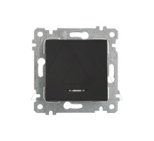 2200-415-0184 Выключатель с подсветкой (черный матовый) Mutlusan Rita