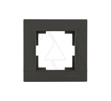 2220-800-1184 Рамка 1 постовая (цвет-черный матовый) Mutlusan Rita