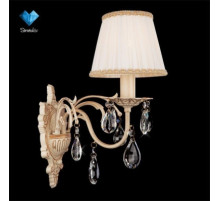 3637/1 белый с золотом/прозрачный хрусталь Strotskis ЕВРОСВЕТ