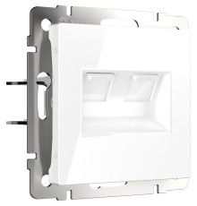 Розетка W1181101/ Розетка двойная Ethernet RJ-45 (белый)