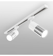 Трековый светильник Double Topper Avantag Белый матовый/хром 6W 4200K (LTB27) однофазный
