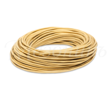 Провод круглый ПВХ 2*0,75 цвет желтый шелк МЕЗОНИНЪ