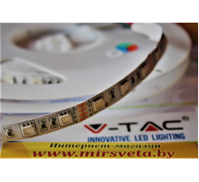 СВЕТОДИОДНАЯ ЛЕНТА ЦВЕТНАЯ (RGB) V-TAC 9,6 ВТ/М IP20	5 метров															